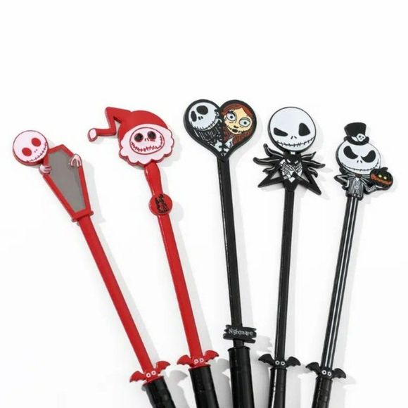 The Nightmare Before Christmas Makeup Brushes 5pcs Christmas Makeup Brush Set - Picture 2 of 8